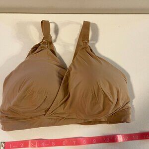 Spanx Bra-llelujah Nursing Bra X-Large Clip Down Cups Seamless Comfort Beige